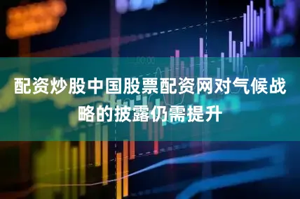 配资炒股中国股票配资网对气候战略的披露仍需提升